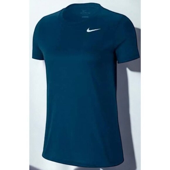 Nike Womens Dri Fit Odor Resistant Moisture Wicking Standard Blue Tee NEW Medium - Picture 3 of 7